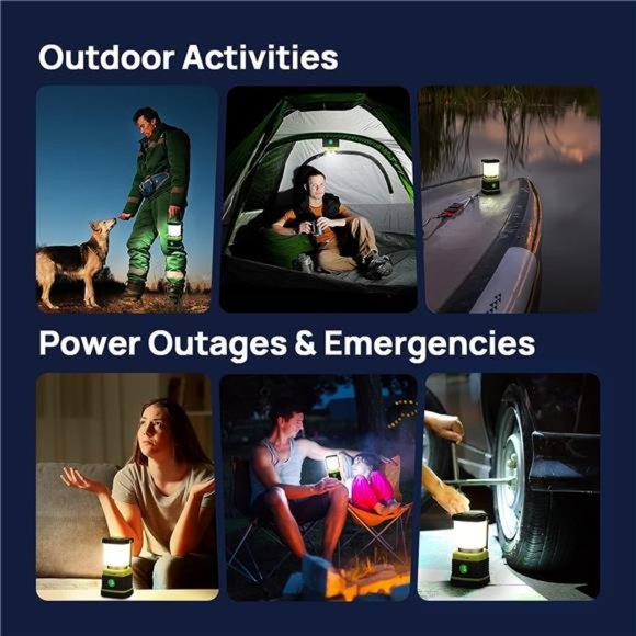 LED Camping Lantern,Consciot Battery Powered Camping Lights,1000LM,4 Light Modes - Picture 6 of 6